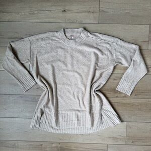 Free People Phoebe Pullover Sweater Style # OB2049477 Size Med Women Top Beige
